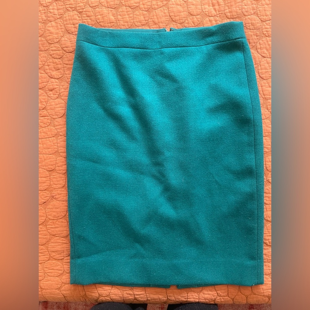 J. Crew Teal No. 2 Pencil Skirt